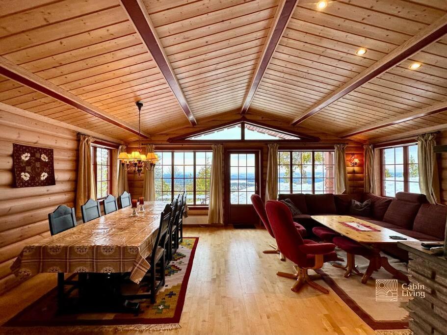 Large Cabin Sjusjoen Best View, Sauna, Ski Inout ภายนอก รูปภาพ